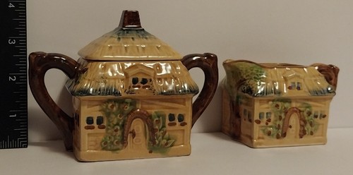 Vintage ceramic cottage ware - cottage,