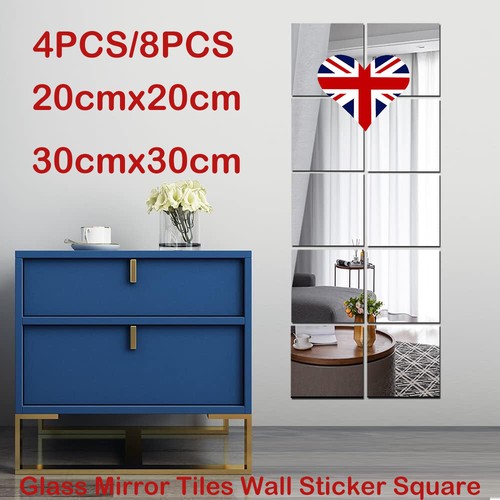 Glass mirror tiles - glass,