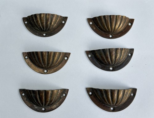 Six antique finish brass - antique,