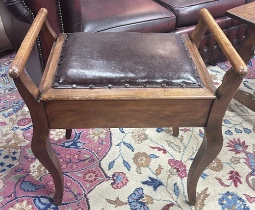 Mahogany piano stool - piano,