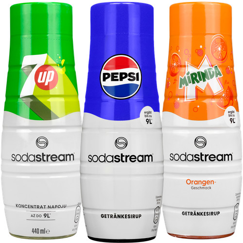 New sodastream syrup set - new,