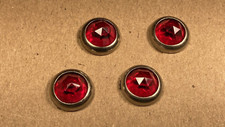 Vintage Red Jewel Reflectors