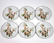 Vintage 6x Winterling Bavaria 8" Dessert Plates Autumn Fruit Porcelain Ex BE976