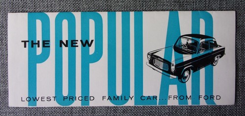 Ford popular 100e orig - popular, 1959