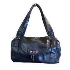 Matt & Nat Black Vegan Leather Satchel Shoulder Bag