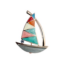  Sailboat Shape Breastpin