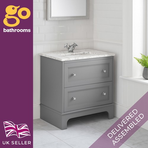Grey bathroom vanity - bathroom, unit