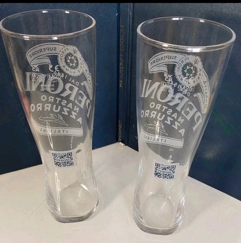 Peroni pint glasses with - glasses, 2