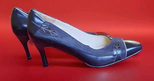 Dark navy blue stilleto court - dark,