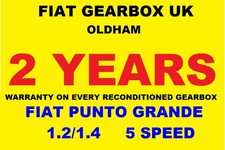 FIAT GRANDE PUNTO 1.2 GEARBOX RECONDITIONED * WATCH OUR VIDEO** 2 YEARS WARRANTY