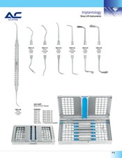 AzatekDental Implant Sinus Lift Instruments  7-Pcs Set Oral Surgery Cassette