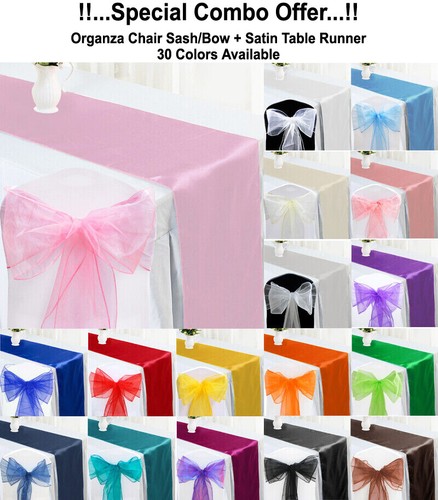Organza chair sashes - chair, bow