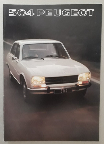 Peugeot 504 saloon brochure - saloon,
