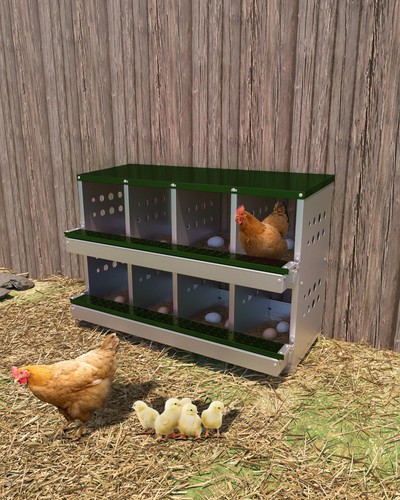 Roll away chicken nesting - ,