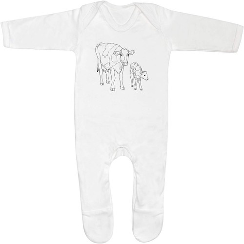 Mother cow and calf - and, calf'