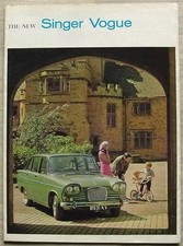 SINGER VOGUE Car Sales Brochure 1964-65 #4342/EX/RHD. LHD