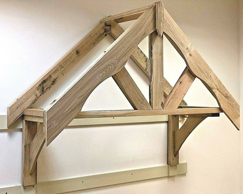 Solid oak wall - solid, canopy