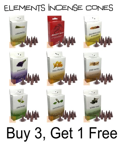Elements incense cones white - elements, *white
