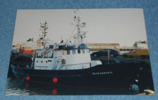 Vintage Scottish Boat Photo Lerwick Shetland Diving Tender Vessel "Elizabeth G"