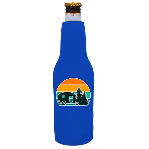 Retro camper beer - retro, bottle