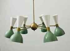 6 Arms Light Mid Century Sputnik Chandelier Stilnovo Style Modern Brass