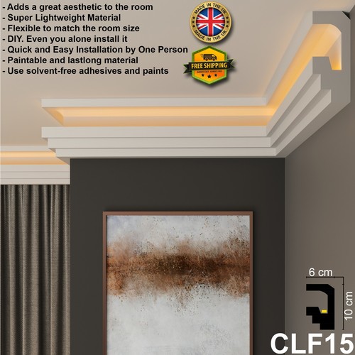Cornice coving moulding - moulding, led