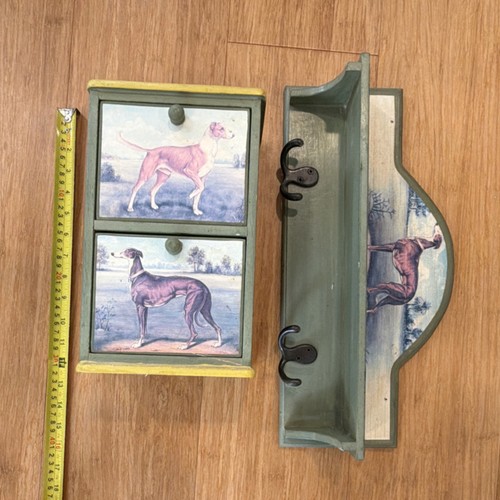 Vintage greyhound whippet wood - greyhound,