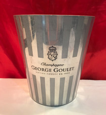 VINTAGE GEORGE GOULET WIEGHTED CHAMPAGNE ICE BUCKET FRANCE
