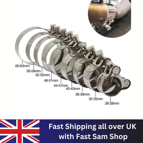 Motorcycle exhaust clamp - exhaust,