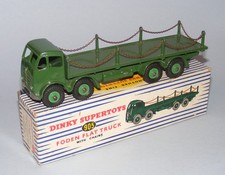 DINKY TOYS #905 FODEN FLAT TRUCK WITH CHAINS ORIGINAL VINTAGE 1950s ISSUE BOXED
