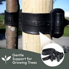 Tree Ties Buckle Straps 45cm + 60cm Rubber Plant Support Whip Bare Root Strap