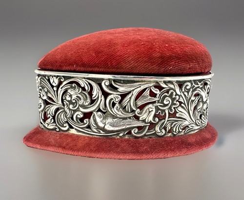 1896 silver mounted - mounted, heart