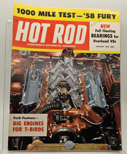 Hot rod magazine - magazine, 1958