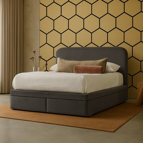 Mira upholstered ottoman - mira,