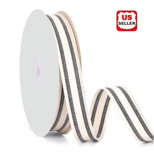 Natural cotton stripes - 3/8",