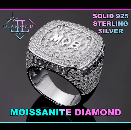 Mens moissanite ring - mens,
