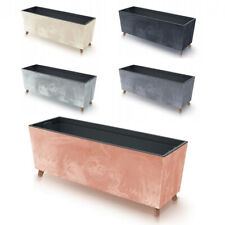 Low Rectangle Concrete Planter