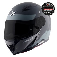 Axor Hunter SH890 Full Face Motorcycle Helmet Turbo Matt Black/Grey