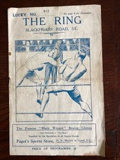 Original Boxing Programme The