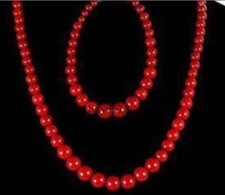 6-14mm Red Coral Round Beads