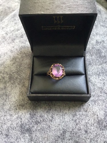Gold 9ct amethyst - 9ct, vintage
