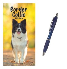 Border Collies Slim Diary 2026 + EXCLUSIVE LIMITED EDITION PEN