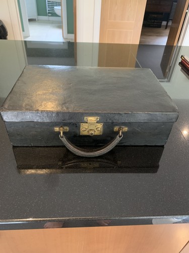 Vintage asprey black leather - black,