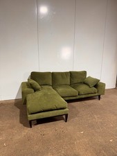 Green Velvet L Shape Sofa |
