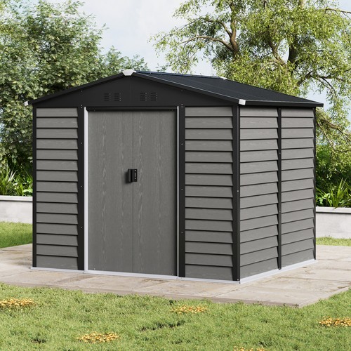 8x7ft galvanised metal garden - metal,