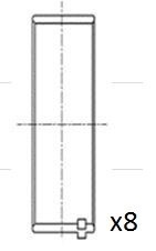 Connecting rod bearing for - bearing, vw