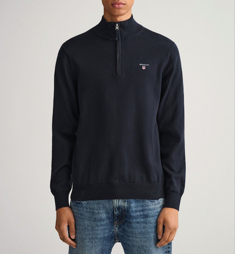 Gant mens cotton zip neck - mens,