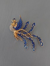 Enamel And Crystal Bird Of