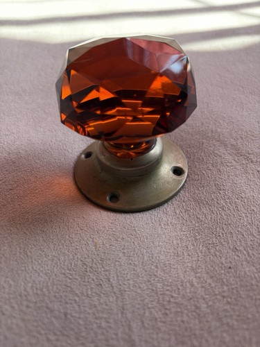 Antique door knob - handle, glass