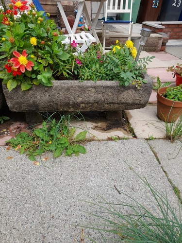 Cast stone planters - stone,